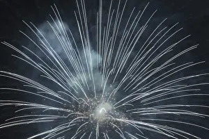 Long Exposure Night Photographs Prints: Fireworks Display