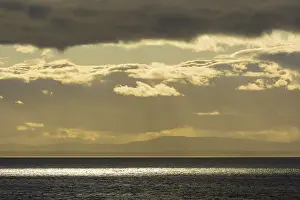 Scotland River Landscape Prints: Firth of Forth with clouds at sunset