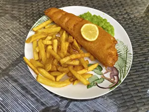 Fried Fish Meal Prints: Fish and chips, fried fish in batter