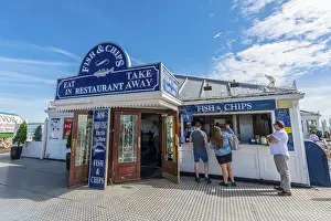 Prints of Fish and Chips Restaurant, Brighton, East Sussex, England, United Kingdom Brighton Prints: Fish and Chips Restaurant, Brighton Print