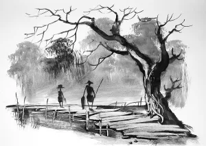 Fisherman With Catch Prints: Fisherman returning with his catch