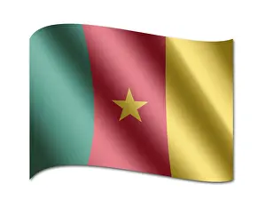 Cameroon Prints: Flag of Cameroon Print