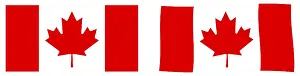 Canadian Flag Prints: Flag of Canada. Simple and slightly waving version