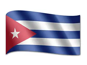 Computer Graphic Flags Prints: Flag of Cuba