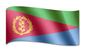 Prints of Flag of Eritrea Eritrea Prints: Eritrea Flag Print