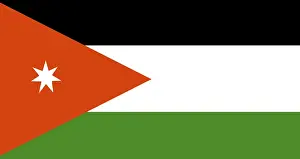 Arabic Nationality Symbol Prints: Flag of Jordan