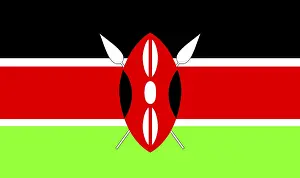 African Flag Prints: Flag of Kenya