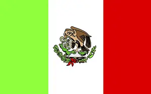 Latin America State Flags Prints: Flag of Mexico