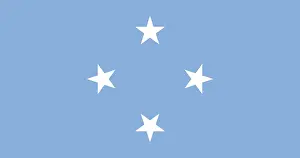 Micronesia Flag Prints: Flag of Micronesia, Vector illustration