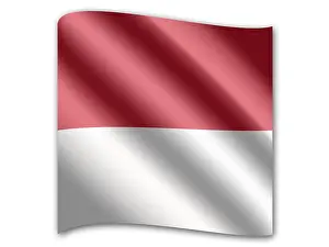 Monaco Flag Prints: Flag of Monaco