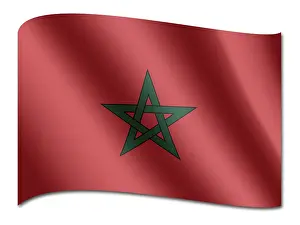 Symbolic National Emblem Prints: Flag of Morocco