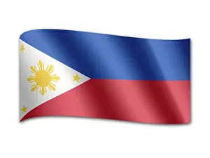 Computer Graphic Flag Design Prints: Flag of the Philippines