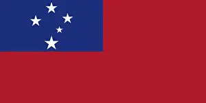 Related Prints: Vector Print of the Flag of Samoa