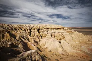 Bayanzag Flaming Cliffs Prints: The flaming cliffs of Bayanzag