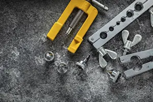 Heavy Duty Equipment Prints: Flaring Tools Composed In Angle Of Image