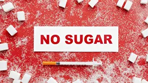 Southern Italy Tourist Attraction Prints: Flat lay no sugar message