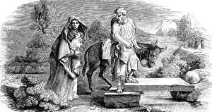 Bible Illustration Prints: The flight into Egypt, chapter 2