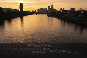 Evening Cityscape Prints: WE CAN FLY. ALWAYS FURTHER AND HIGHER