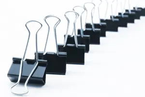 Stationery Supplies Prints: Fold-back paperclips