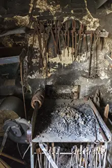 Traditional Craftsman Prints: Forging Hardening in a workshop