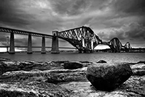 Edinburgh Scotland Prints: The Forth Railway Bridge in Edinburgh