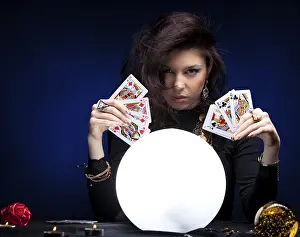 Fortune Teller Woman Prints: Fortune teller