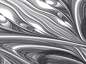 Computer Generated Fractals Prints: Fractal marble texture - abstract computer-generated image
