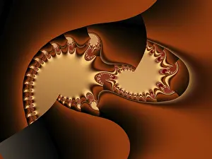 Full Frame Graphic Image Prints: Fractal object