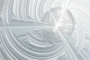 Fractal Background Prints: Fractal white background - computer-generated image