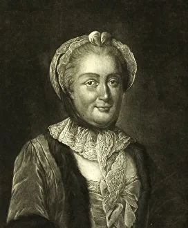 Historical Illustration Black And White Prints: Francoise de Graffigny