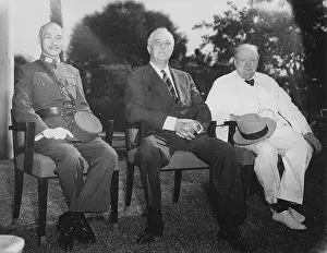 World War II Leaders Prints: Franklin D. Roosevelt (centre)