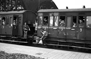 Freeloader on the Buffer Print, 1947 Central Station Leipzig