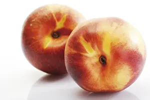 Fresh Nectarines Prints: Two fresh nectarines