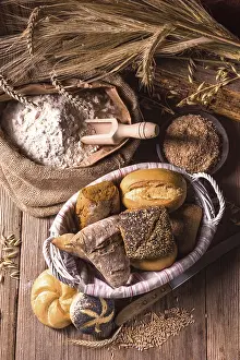 Wholemeal Bread Prints: Fresh rolls