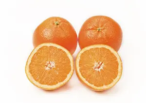 Fruity And Nutritious Food Prints: Fresh sliced oranges