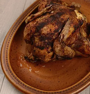 Rustic Food Photography Prints: Fried chicken on a rustic plate