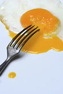 Close Up Fried Egg Prints: Fried egg, fried egg with fork