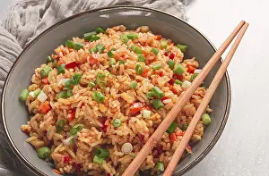 Fried Rice Prints: Fried Rice, with vegetables and egg