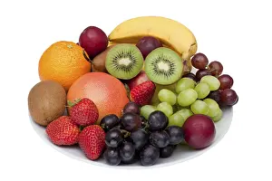 Studio Background Food Photography Prints: Fruit plate