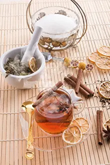 Deserted Breakfast Scene Prints: Fruit tea