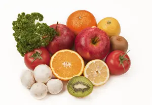 Fresh Fruit Cutouts Prints: Fruit and vegetables