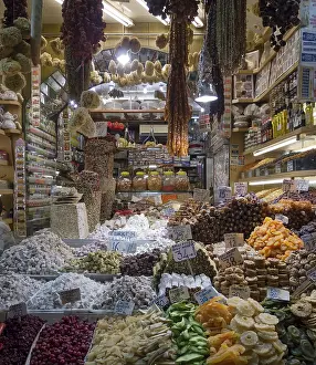 Rich In Vitamins Fruit Photography Prints: Fruits, nuts, sweets, stall at Bazaar