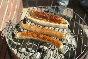 Meal Preparation Prints: Frying sausage