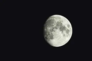 Northern Europe Night Shot Prints: Fullmoon in the black sky, Devon