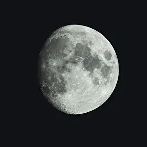 Northern Europe Night Shot Prints: Fullmoon in the black sky, Devon