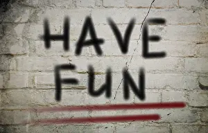 Symbolic Picture Prints: Have Fun Concept