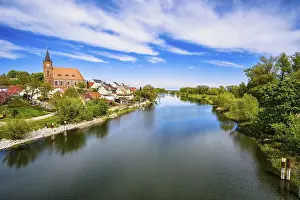 Brandenburg Waterway Prints: Furstenberg Oder on the Oder-Spree Canal