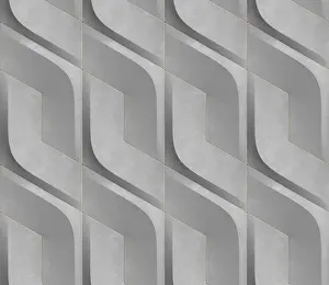 Modern Architecture Design Prints: Futuristic 3D Wallpaper of black and green angular shape