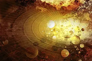 Contemporary Interior Design Prints: Futuristic background