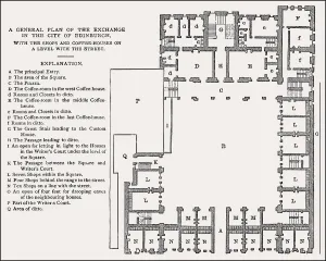 Scottish Historic Landmarks Prints: General plan of the Royal Exchange